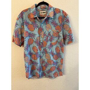 Tipsy Elves pineapple pint Hawaiian shirt mens size XL